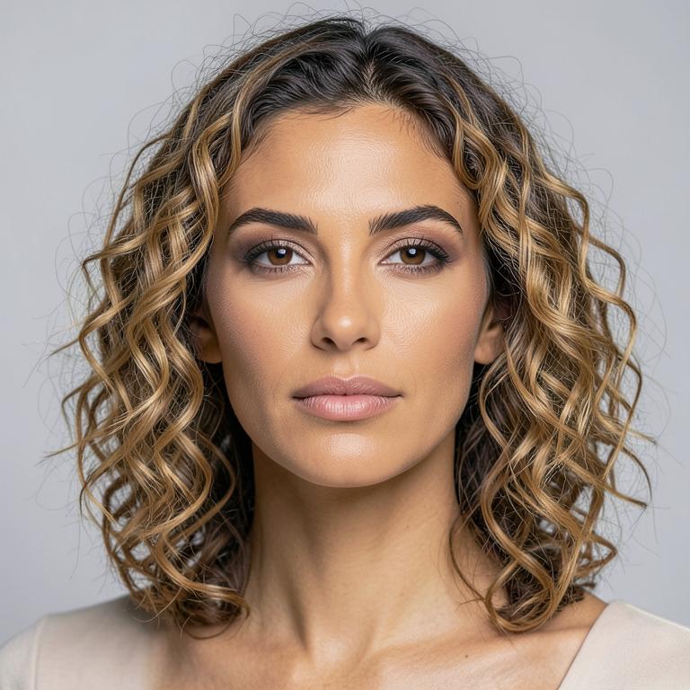 Krullend blond haar